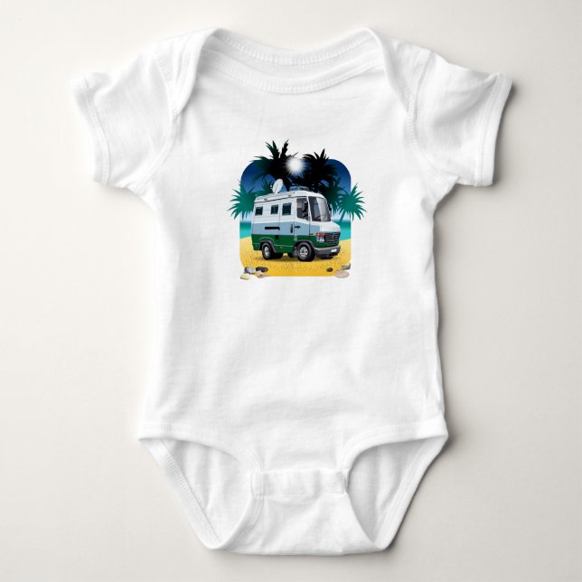 Body Para Bebé Personalizado Camper (Anverso)