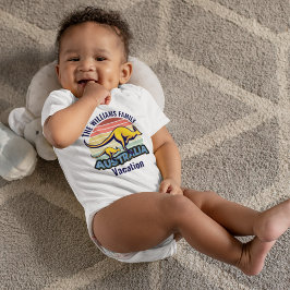 Body Para Bebé Personalizado canguro del atardecer de Australia