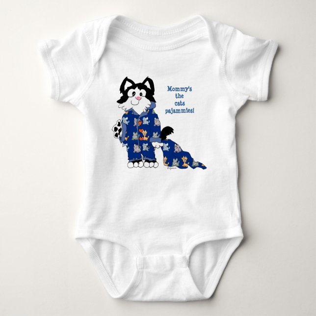 Body Para Bebé Personalizado Cat Funny Cute Baby (Anverso)