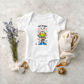 Body Para Bebé Personalizado Colorful Alien Emoji Toddler Fun