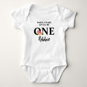 Body Para Bebé Personalizado Cuando me despierte seré Uno Conjun