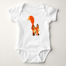Personalizado curioso Fox Baby Bodysuit