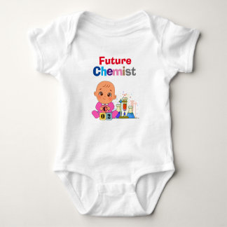 Body Para Bebé Personalizado Cute gracioso bebé futuro genio quím