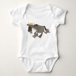 Body Para Bebé Personalizado Cute Happy Wildebeest Baby