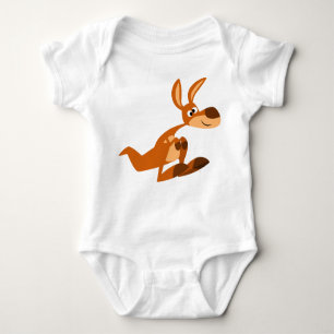 Body Para Bebé Personalizado Cute Silly Kangaroo Baby