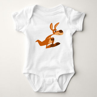 Body Para Bebé Personalizado Cute Silly Kangaroo Baby