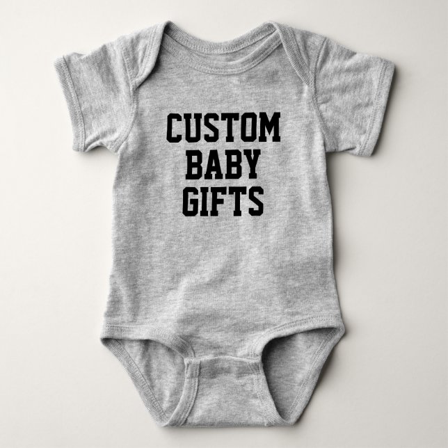 Body Para Bebé Personalizado de Baby Bodysuit Baby Gifts Blank Te (Anverso)