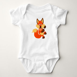 Body Para Bebé Personalizado de baile lindo Fox Baby Bodysuit