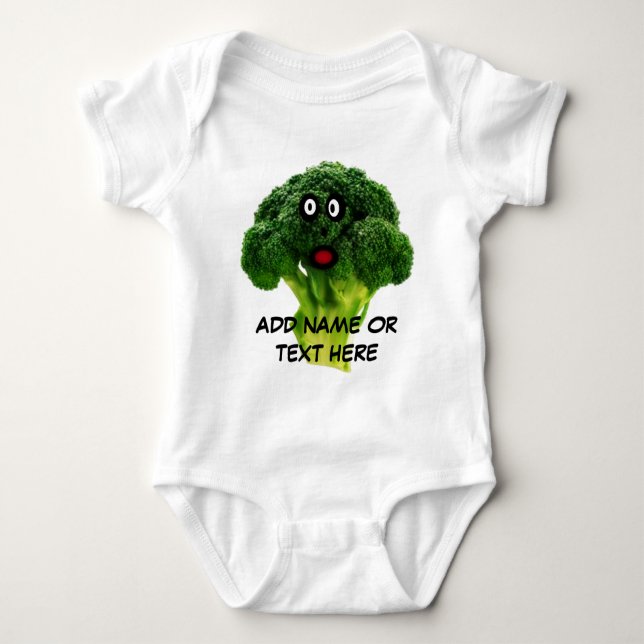 Body Para Bebé Personalizado de Broccoli Personalizado (Anverso)