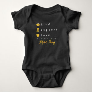 Body Para Bebé personalizado de cáncer infantil Baby Bodysuit One