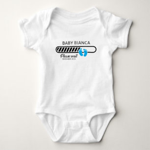 Body Para Bebé Personalizado de carga de bebés Invitación de foto