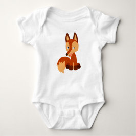 Body Para Bebé Personalizado de ciruela lindo Fox Baby Bodysuit