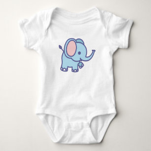 Body Para Bebé Personalizado de elefante bebé lindo-47767