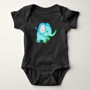 Body Para Bebé Personalizado de elefante bebé lindo-47767