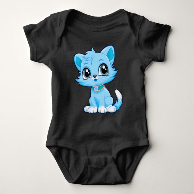 Body Para Bebé Personalizado de gatos adorable (Anverso)