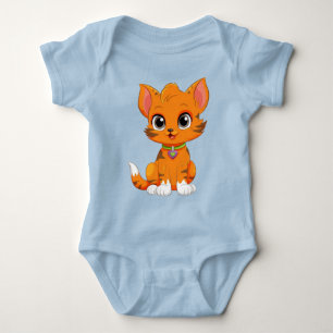 Body Para Bebé Personalizado de gatos adorable