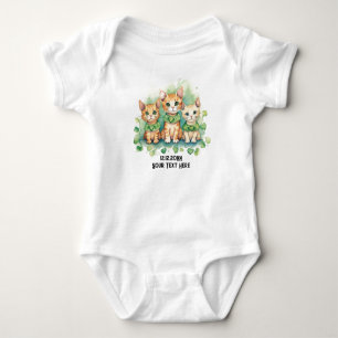 Body Para Bebé Personalizado de gatos txt