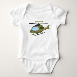 Body Para Bebé Personalizado de helicópteros de camoflage del ejé