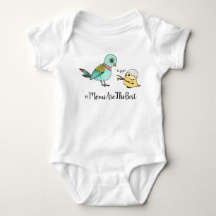 Body Para Bebé Personalizado de pájaro mejor día de la madre