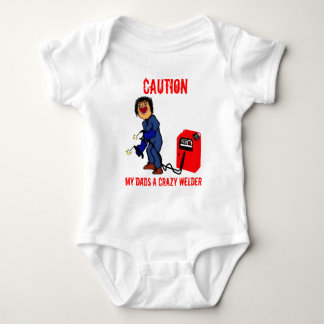 Body Para Bebé Personalizado de papá de Crazy Welder