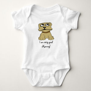 Body Para Bebé Personalizado de perro Lactante soy muy buena mami