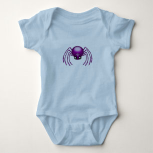 Body Para Bebé Personalizado de personalizable Araña Púrpura Cree