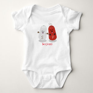 Body Para Bebé Personalizado de salinas y batidores de pimienta d
