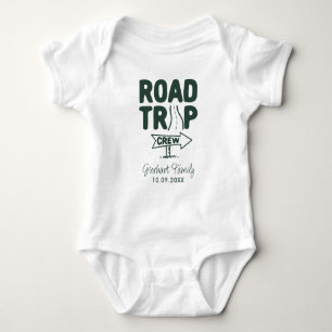 Body Para Bebé Personalizado de viaje por carretera de aventura f