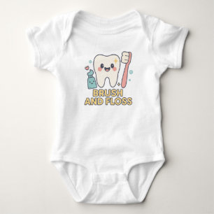 Body Para Bebé Personalizado dental suave - Higiénico dental de p
