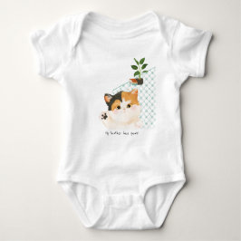Body Para Bebé [Personalizado] Día del gato - Hermano/hermana tie