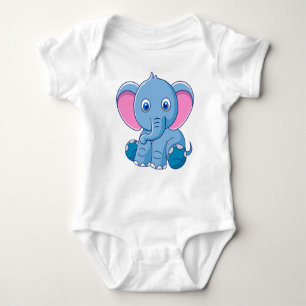 Body Para Bebé Personalizado elefante bebé Clipart-64832