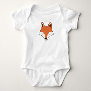 Body Para Bebé Personalizado estilo escandinavo Sleeping Fox Face