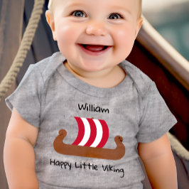 Body Para Bebé Personalizado Happy Little Viking