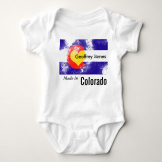 Body Para Bebé Personalizado hecho en la camiseta de Colorado