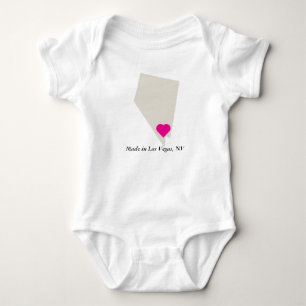 Body Para Bebé Personalizado Hecho En Nevada Estado Love Baby Tee