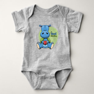 Body Para Bebé Personalizado Hippo  