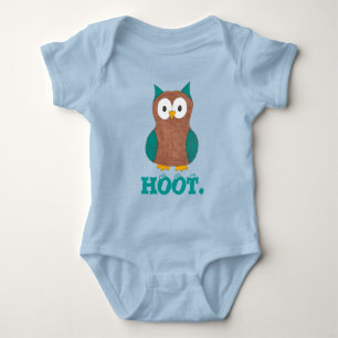 Body Para Bebé PERSONALIZADO HOOT Owl Bird Eyes Wise Owls Birdie 