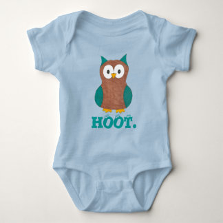 Body Para Bebé PERSONALIZADO HOOT Owl Bird Eyes Wise Owls Birdie 
