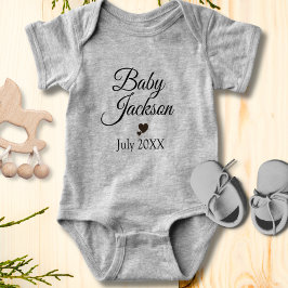 Body Para Bebé Personalizado Invitación del bebé