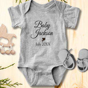 Body Para Bebé Personalizado Invitación del bebé