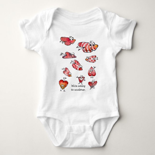 Body Para Bebé Personalizado lindo amor corazón bebé (Anverso)