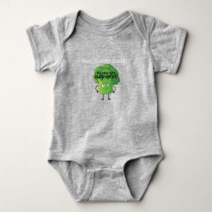 Body Para Bebé Personalizado lindo Broccoli no le gusta el bebé d