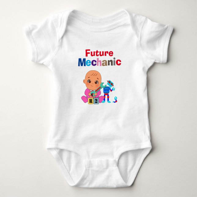 Body Para Bebé Personalizado Lindo Divertido Bebé Futuro Químico  (Anverso)