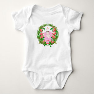 Body Para Bebé Personalizado lindo foto Monograma Frasco Verde Fl
