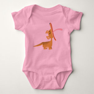 Body Para Bebé Personalizado lindo Yawning Thylacine Baby T-Shirt