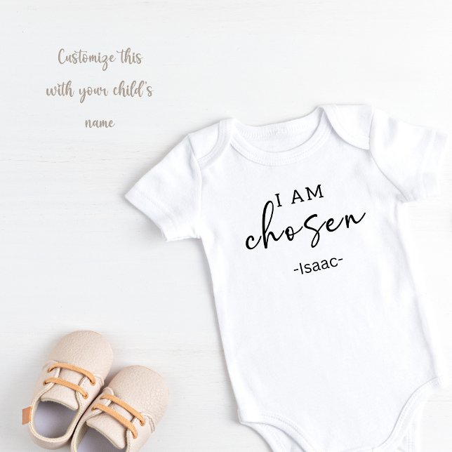 Body Para Bebé Personalizado Me eligen (I am chosen baby bodysuit)