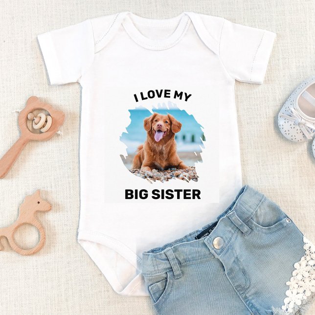Body Para Bebé Personalizado Me Encanta Mi Gran Hermana Foto De P (Subido por el creador)