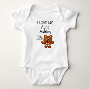 Body Para Bebé ¡Personalizado Me Encanta Tanto Mi Tía (Tu Nombre)