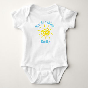 Body Para Bebé Personalizado Mi nombre de bebé Sunshine