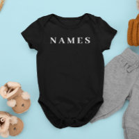 Personalizado negro simple Añadir su nombre elegan